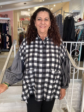 PRINT OVERSIZED MIX MEDIA TOP