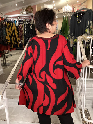 MOROCCO TUNIC - RED LAVA