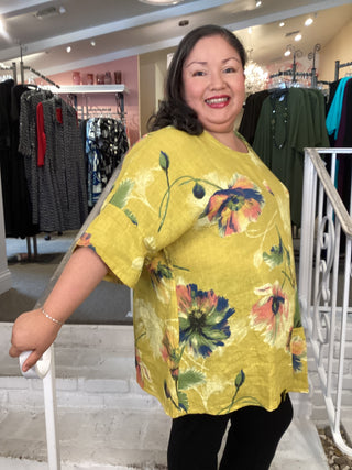 FLOWER TOP - MUSTARD