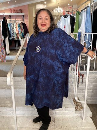 WHISPER TUNIC -WASH SAPPHIRE