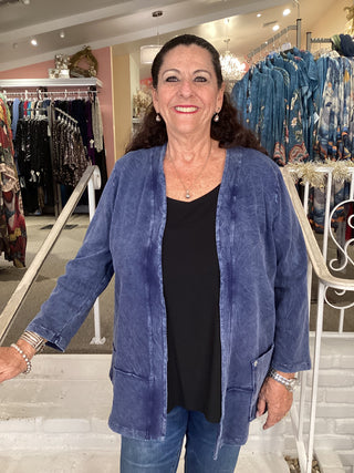blue pocket denim jacket 