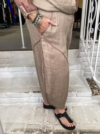 GAUZE PANT - C/L MAUVE