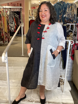 2 TONE DRESS