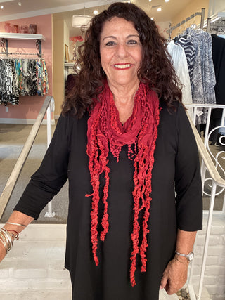 MIX SCARF - 12 RED