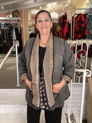#6 REV SHAWL COLLAR KANTHA JKT