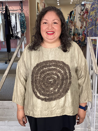 FT1519 CIRCLE TOP - BEIGE