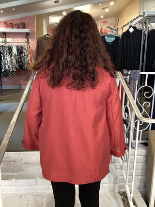 ORGANZA  A LINE JKT - GARNET