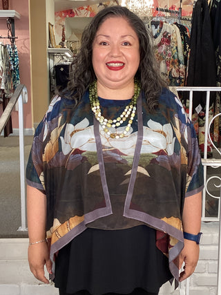 Silk Overlay Top - Meditation