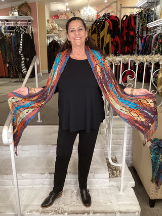 SILK BLEND SCARF - 458