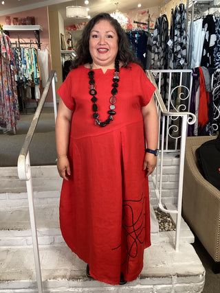 A ORLA DRESS - RED