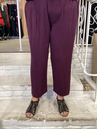 FIONA CROP PANT - AMETHYST