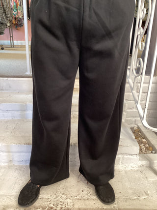 FLEECE SWEATPANT - BLACK