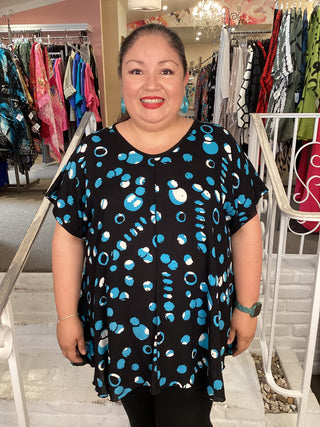 KIANA CAP SLEEVE -ECLIPSE BLUE