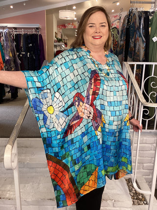 ARTISIAN TUNIC - HUMMINGBIRD