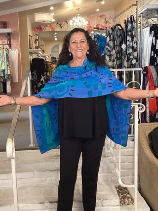 SCONCHO CREPE - BLUE/TURQ