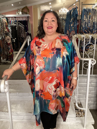 ARTISAN KAFTAN - SALMON ABSTRA