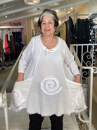 CIRCLE TUNIC - SNOW