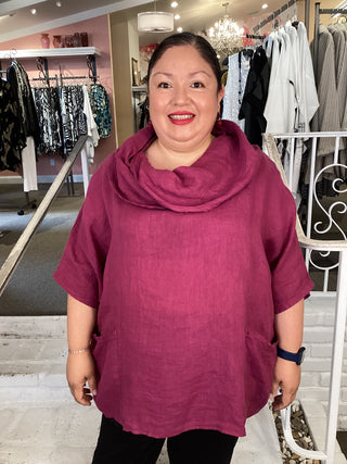 COWL TURTLE - MAGENTA