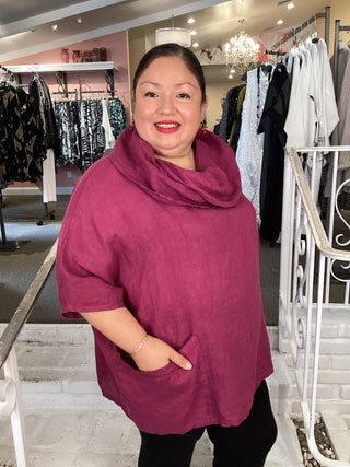 COWL TURTLE - MAGENTA
