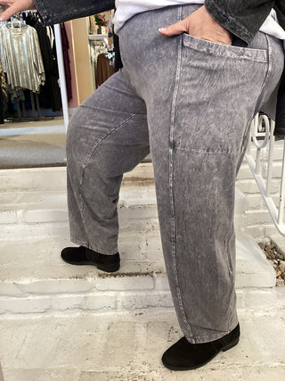 2 PKT LANTERN PANT - MIDNIGHT
