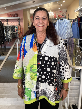MIX MEDIA A ABSTRACT TOP/JKT