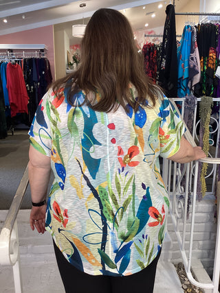 CAP V-NECK TOP - LEMONADE