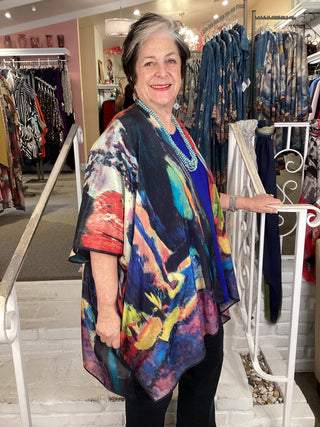 Silk Long Kimono - Enchanted