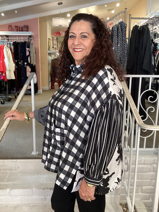 PRINT OVERSIZED MIX MEDIA TOP