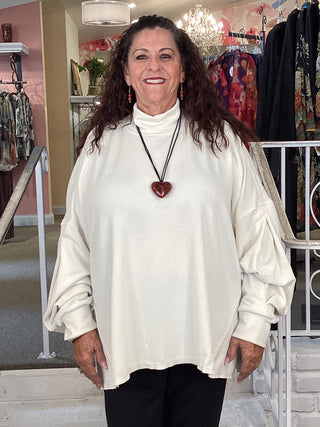 OVERSIZE SWEATER - WHITE