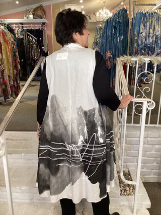 ABSTRACT PAINTED VEST