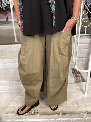 2 POCKET PANTS - OLIVE