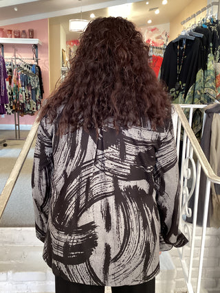 FLEECE ZIP JACKET - BLACK
