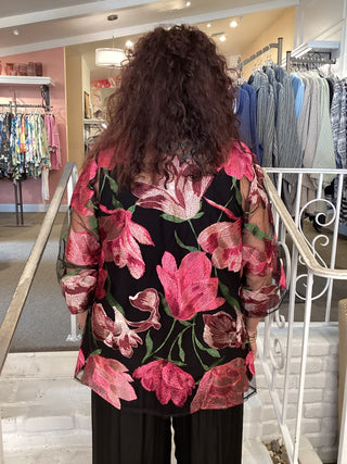 FUCHSIA TULLE JACKET