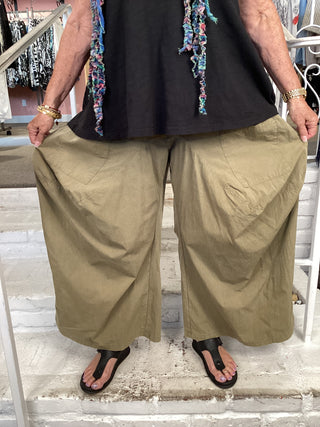 2 POCKET PANTS - OLIVE