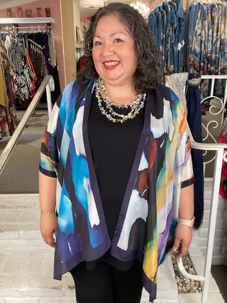 Silk Long Kimono - Rain or Shine