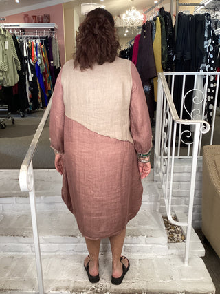 GAUZE POCKET TUNIC - C/L MAUVE