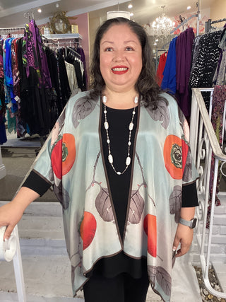 SILK LONG KIMONO-SWEET TEMPTAT
