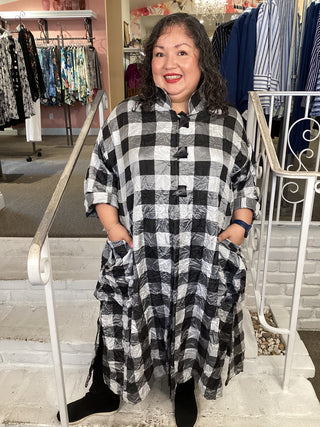 DUSTER - B/W BUFFALO CHECK