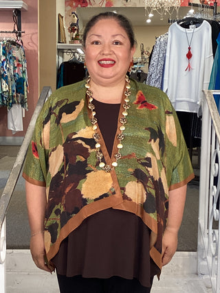 Silk Short Kimono - Heirloom