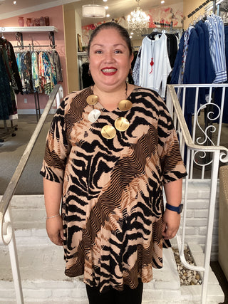 2494 V Bias A Tunic – Saddle
