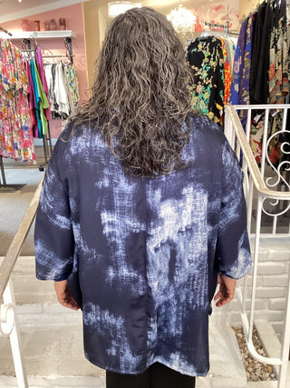 Button Shirt - Navy Waterfall