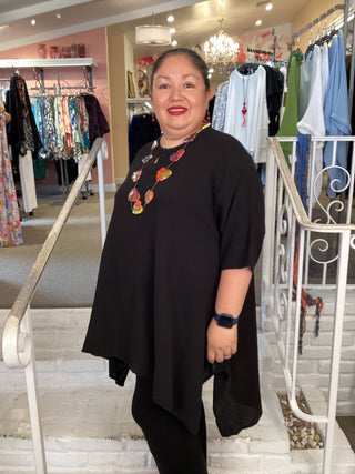 BUNNY TUNIC - BLACK