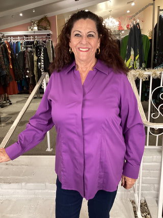 BLOUSE - PURPLE TOPAZ