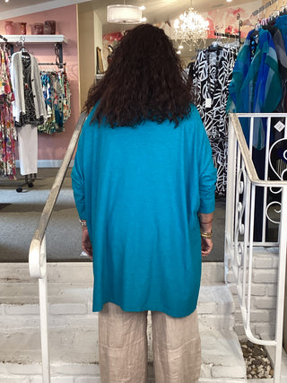 COTTON 2 PKT TUNIC - ATLANTIS