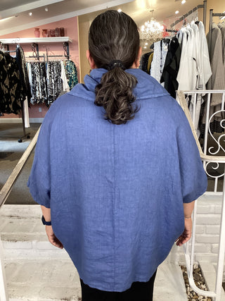 COWL TURTLE - DENIM