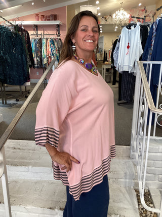 V DOLMAN TRIM - POWDER PINK