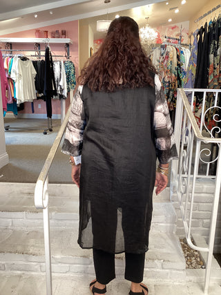 RT1109 DUSTER DRESS - BW