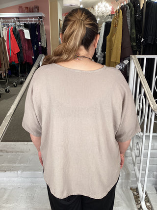 TINY TOP - TAUPE