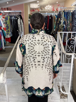 OPEN KIMONO - UMBRELLA FLWERS