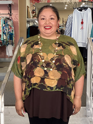 Silk Overlay Top - Heirloom